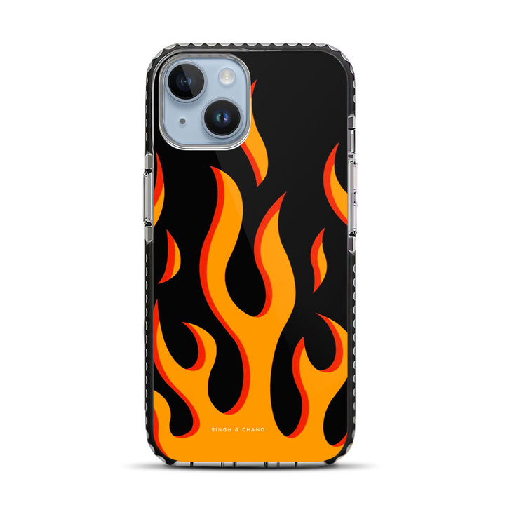 Yellow Flame Pinterest iPhone 14 Stride Phone Case