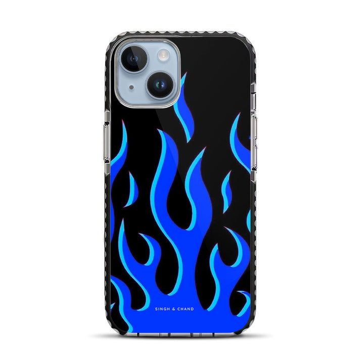 Blue Flame Pinterest iPhone 14 Stride Phone Case