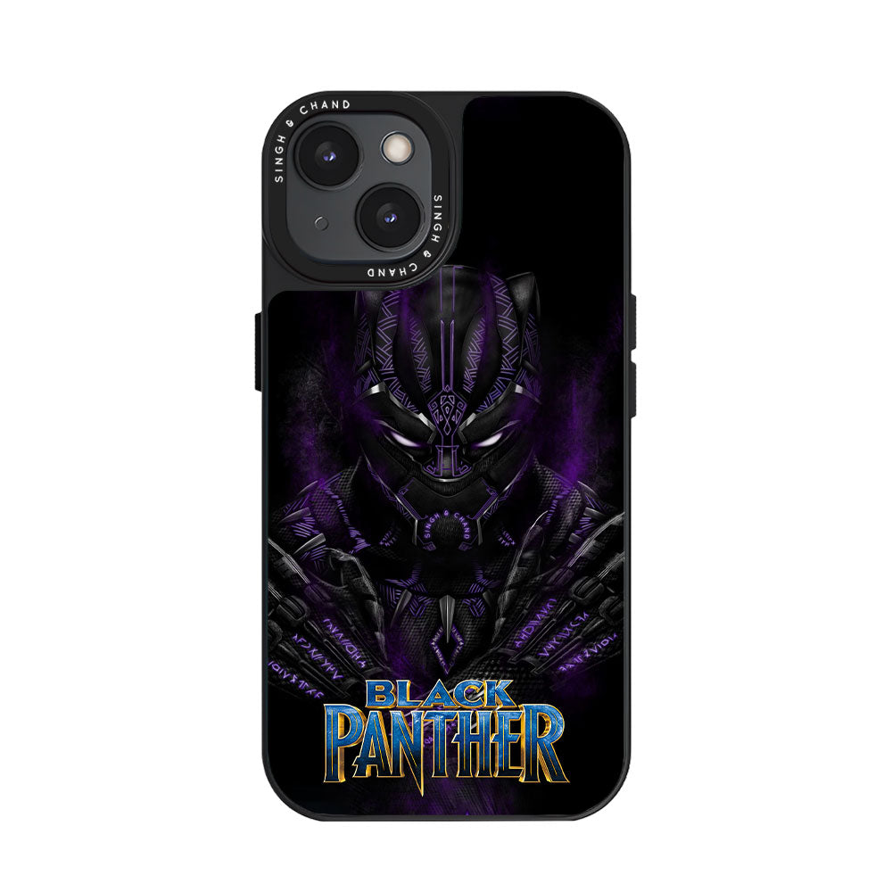 Black Panther iPhone 15 Glass 2.0 Phone Case