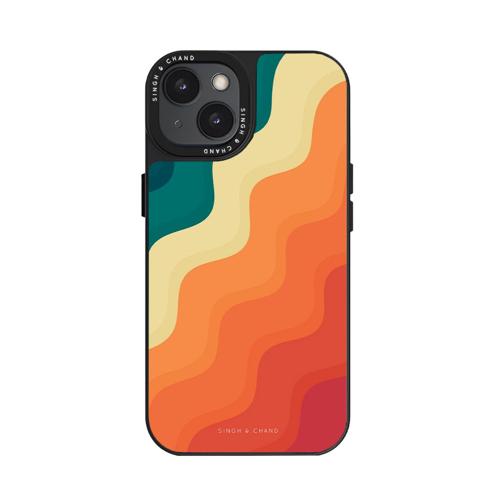 Multicolour WAVE TEXTURE iPhone 15 Plus Glass 2.0 Phone Case