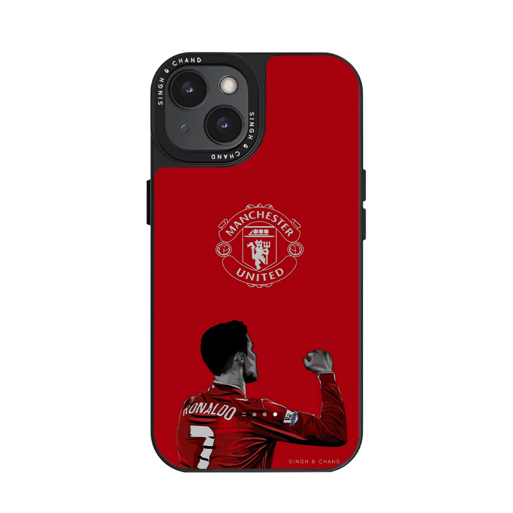 CR7 - MANCHESTER UNITED iPhone 15 Plus Glass 2.0 Phone Case
