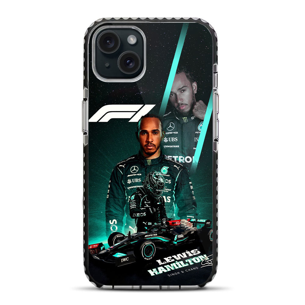 F1 Mercedes AMG - Lewis Hamilton iPhone 15 Plus Stride Phone Case