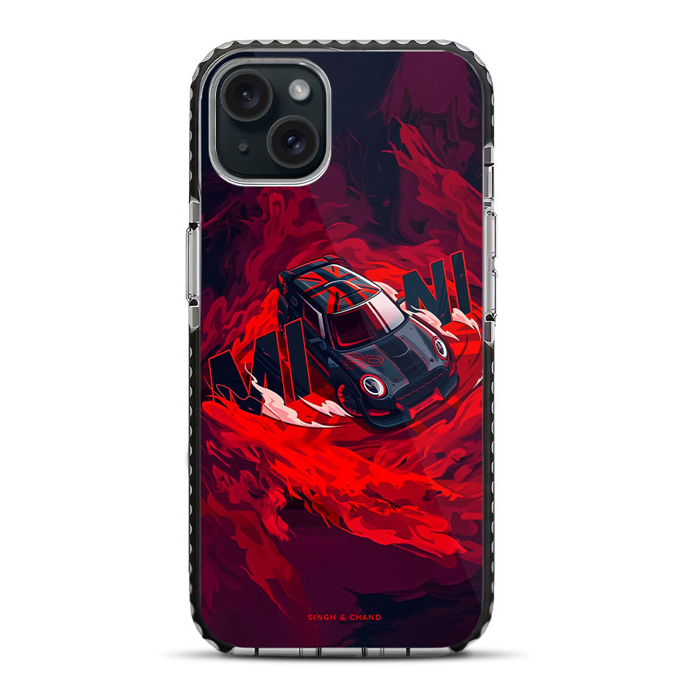 Mini Supercar iPhone 15 Plus Stride Phone Case