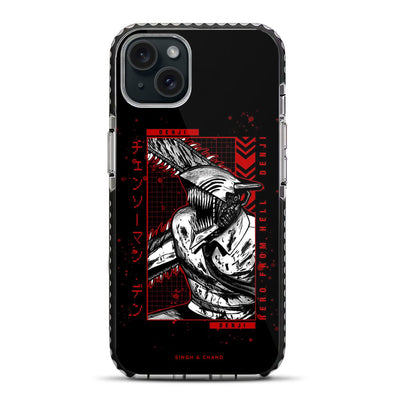 Chainsaw Man 3.0 Anime iPhone 15 Plus Stride Phone Case