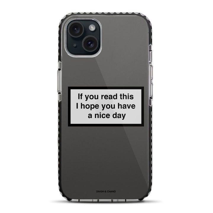 Have a nice day iPhone 15 Plus Stride Phone Case