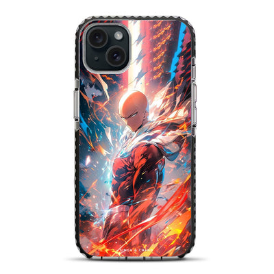 Saitama One Punch Man Anime iPhone 15 Plus Stride Phone Case