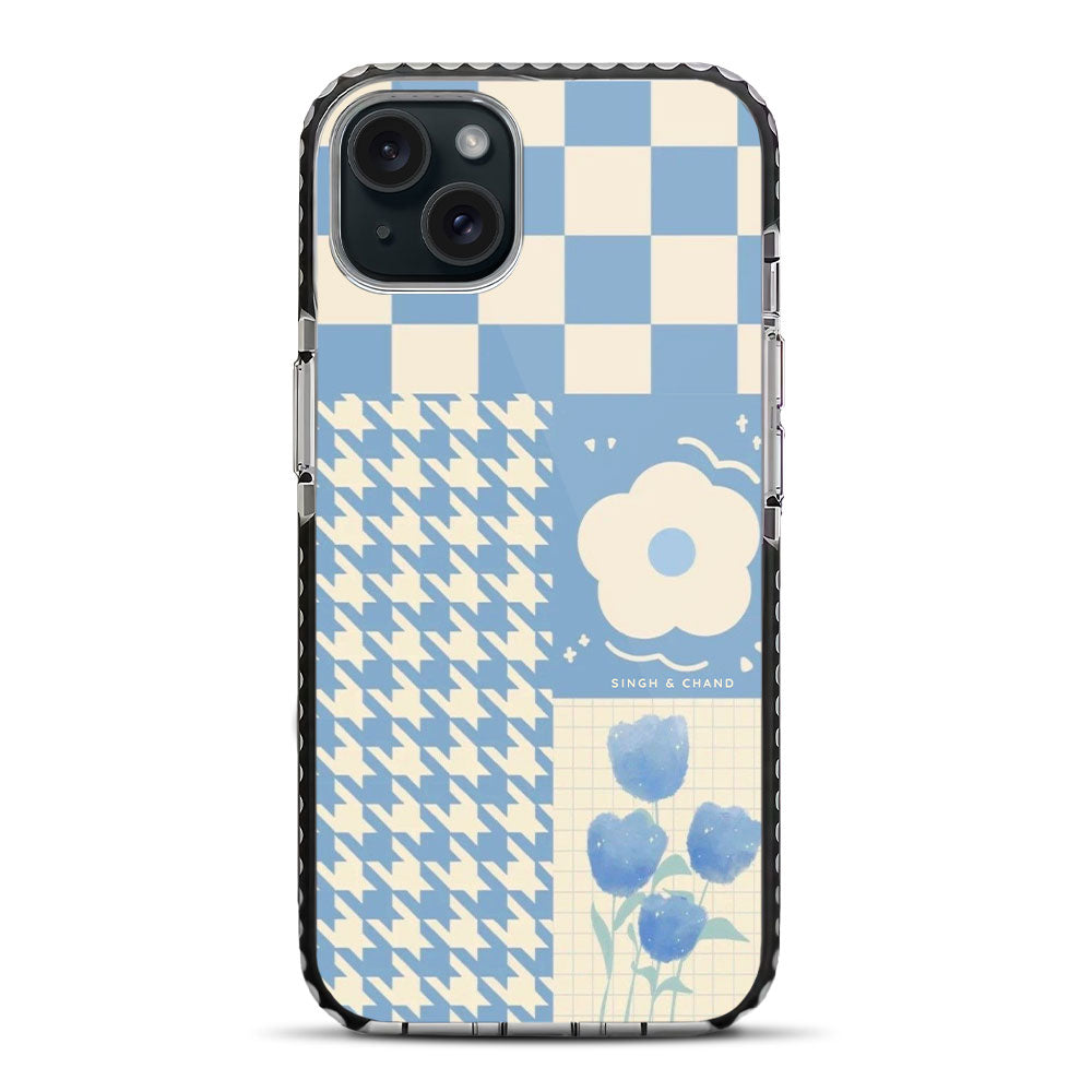 Blue Floral Dream 1.0 iPhone 15 Plus Stride Phone Case