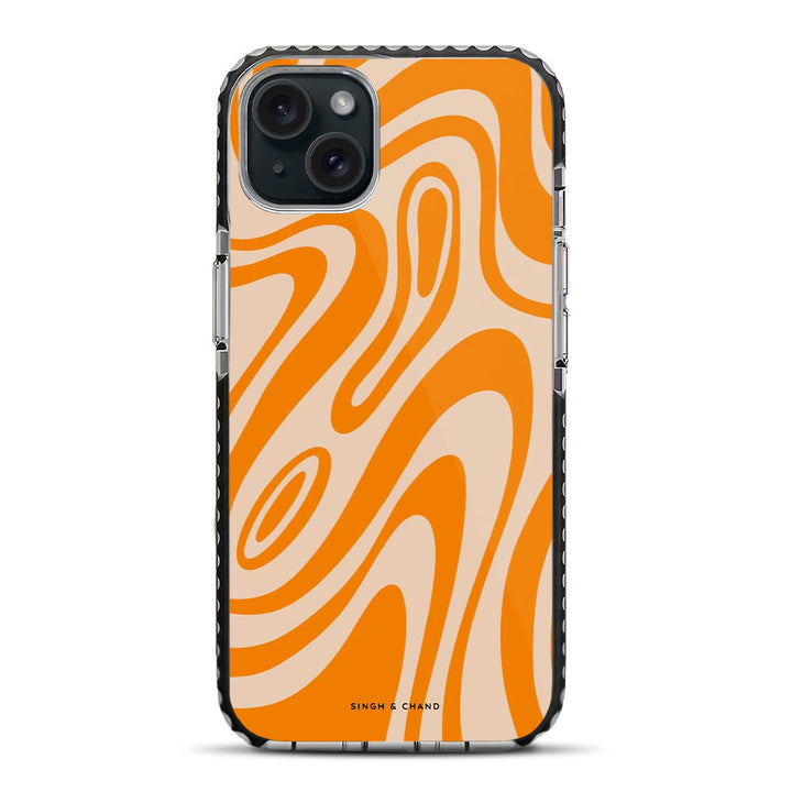Citrus Swirl iPhone 15 Plus Stride Phone Case