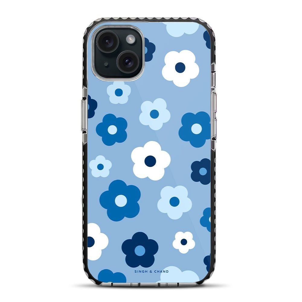 Blue Floral Dream 2.0 iPhone 15 Plus Stride Phone Case