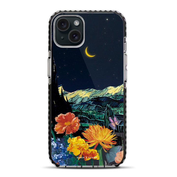 Crescent moon iPhone 15 Plus Stride Phone Case