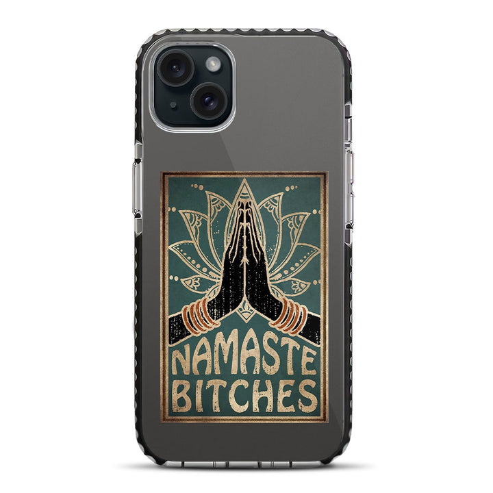 Namaste Bitches iPhone 15 Plus Stride Phone Case