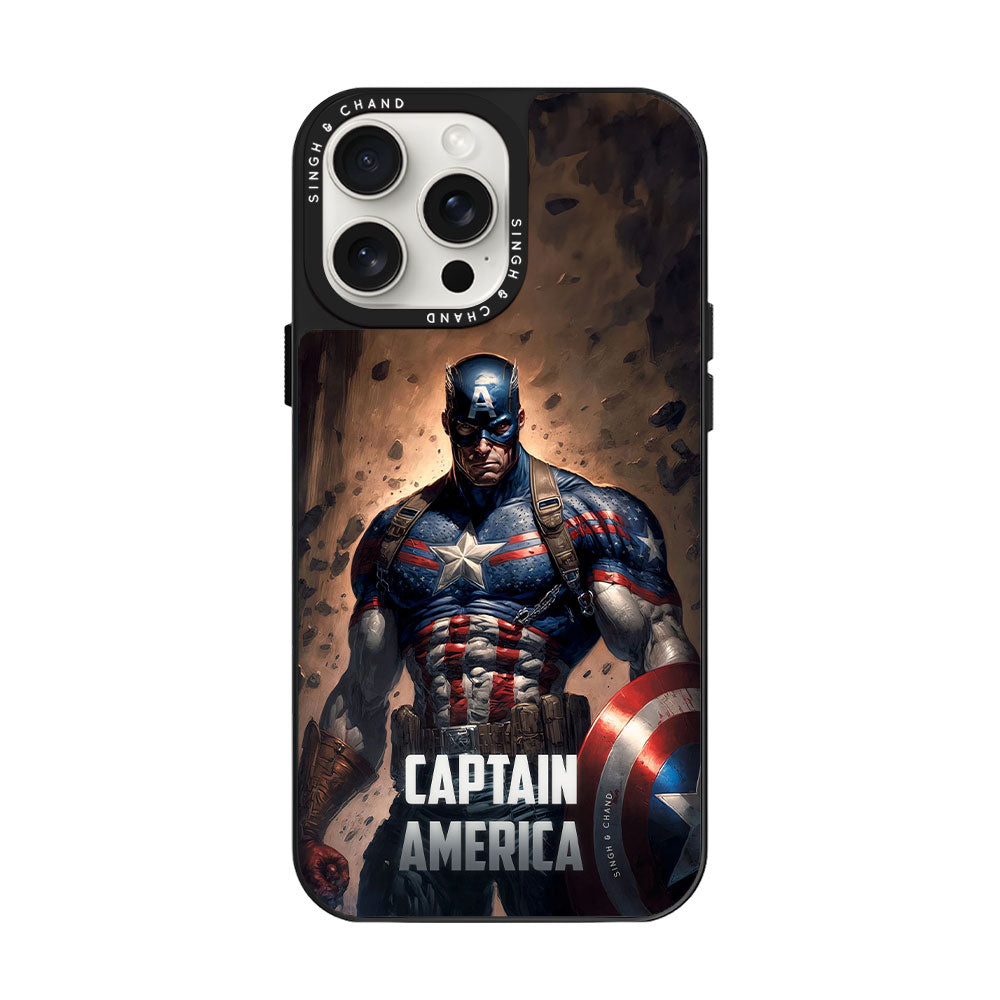 Captain America iPhone 15 Pro Glass 2.0 Phone Case