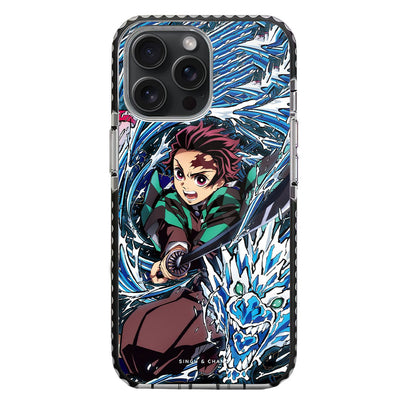 Tanjiro Water Breathing 2.0 Demon Slayer Anime iPhone 15 Pro Max Stride Phone Case