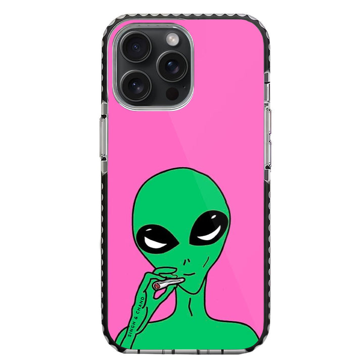 Funky Alien iPhone 15 Pro Max Stride Phone Case