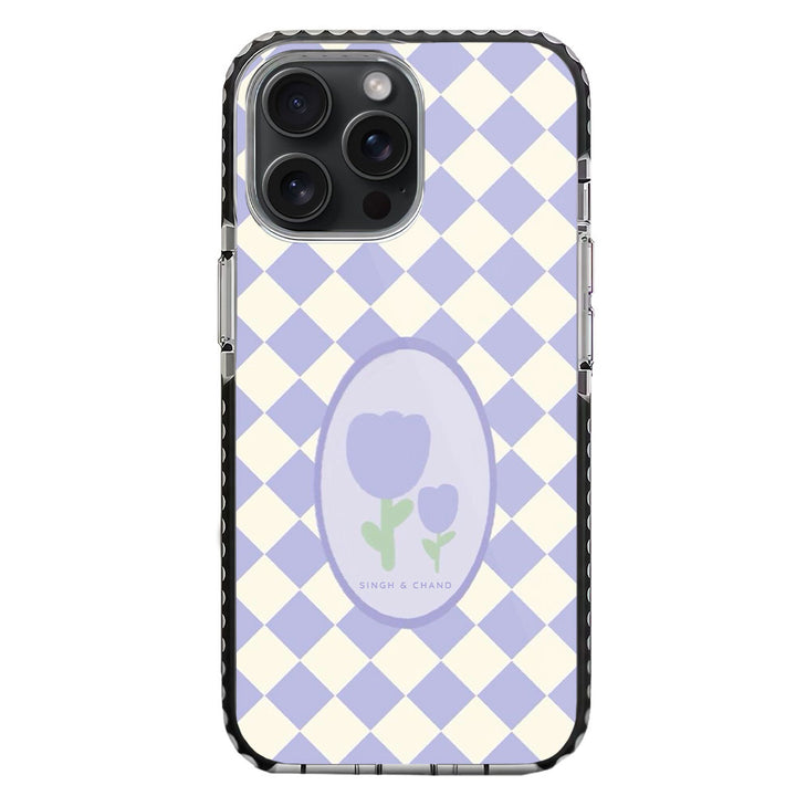 Checkered Bloom iPhone 15 Pro Max Stride Phone Case