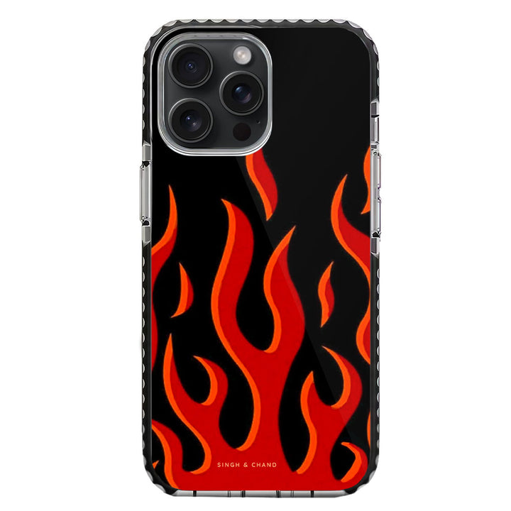 Red Flame Pinterest iPhone 15 Pro Max Stride Phone Case