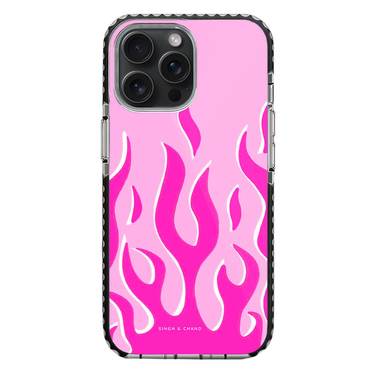 Barbie Theme Flame iPhone 15 Pro Max Stride Phone Case
