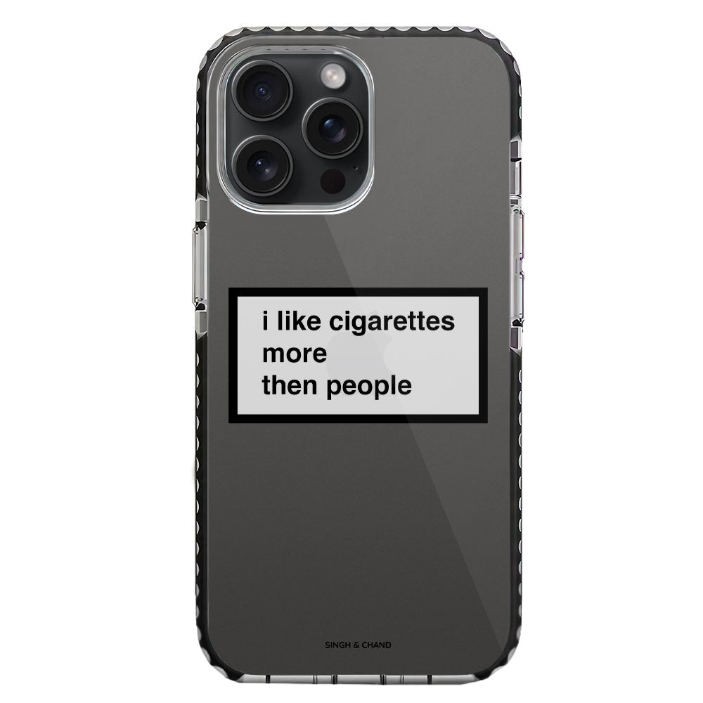 Cigarettes over people iPhone 15 Pro Stride Phone Case