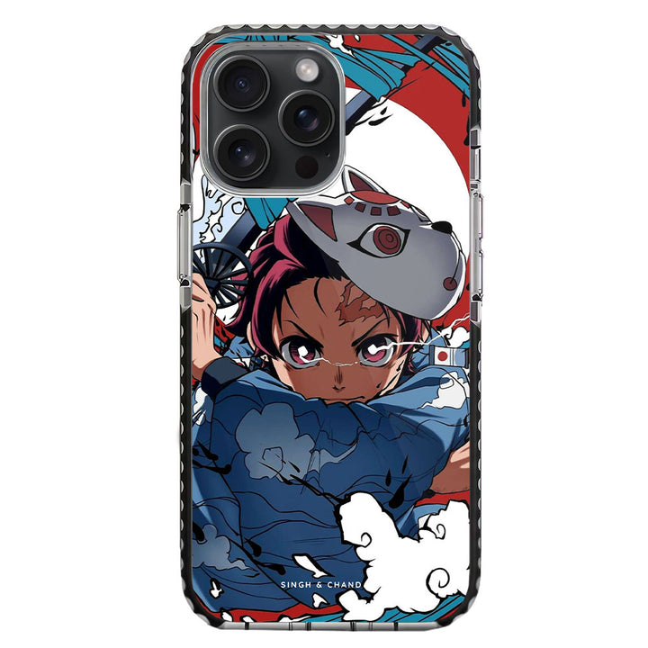 Tanjiro Water Breathing 1.0 Demon Slayer Anime iPhone 15 Pro Stride Phone Case