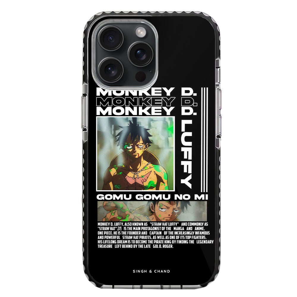 Luffy Impel Down Poison One Piece Anime iPhone 15 Pro Stride Phone Case