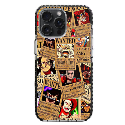 Wanted Posters One Piece Anime iPhone 15 Pro Stride Phone Case