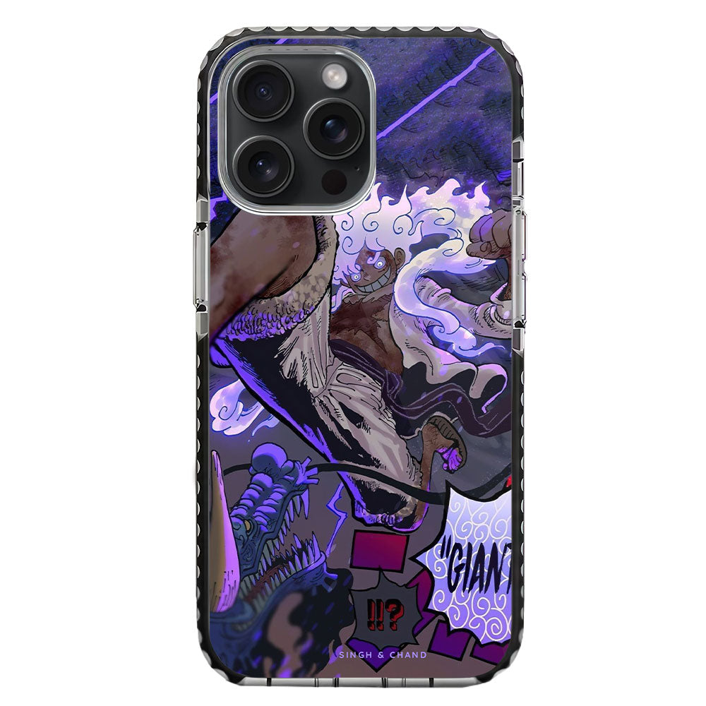 Gear 5 Luffy vs Kaido One Piece Anime iPhone 15 Pro Stride Phone Case