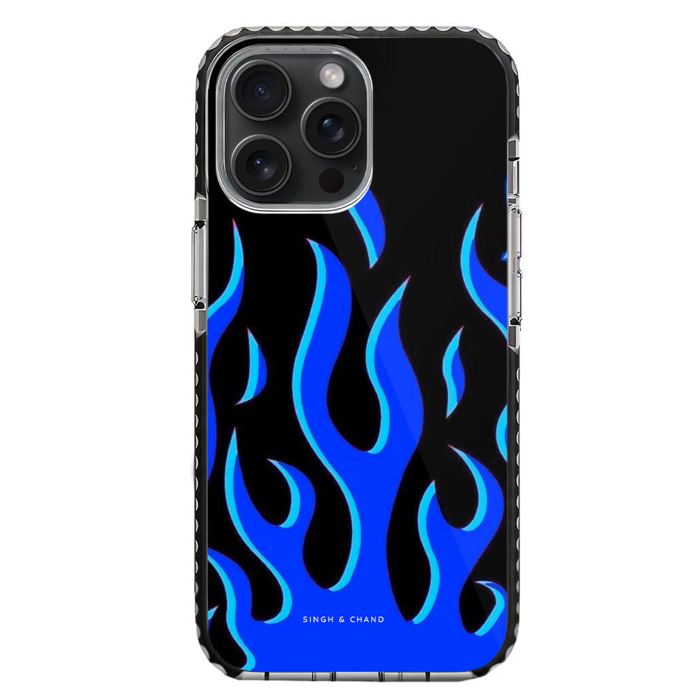 Blue Flame Pinterest iPhone 15 Pro Stride Phone Case