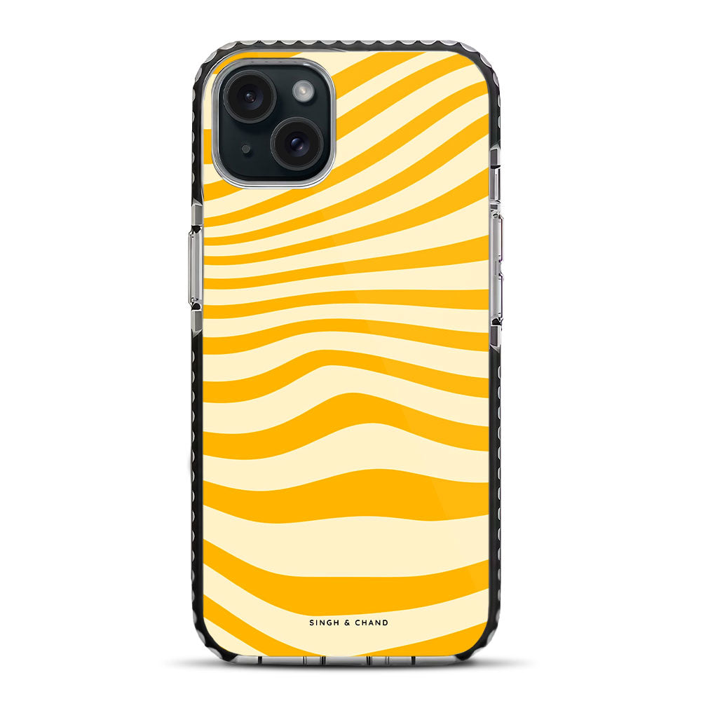 Monochrome Marble iPhone 15 Stride Phone Case