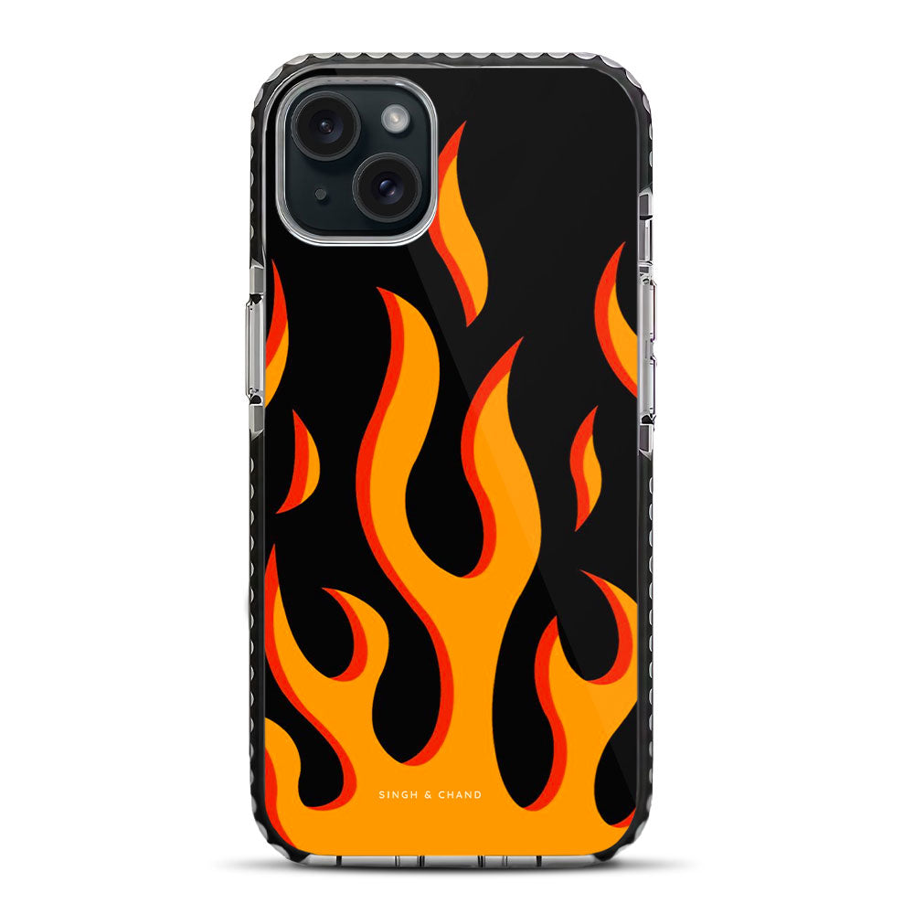 Yellow Flame Pinterest iPhone 15 Stride Phone Case