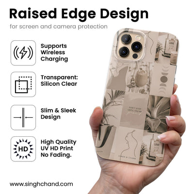 Urban White Silicon Phone Case