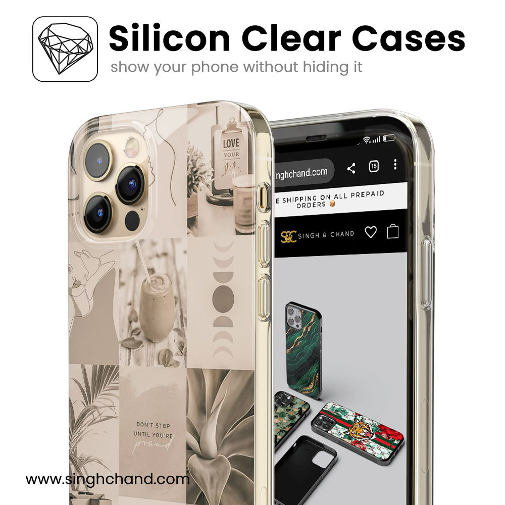 Urban White Silicon Phone Case