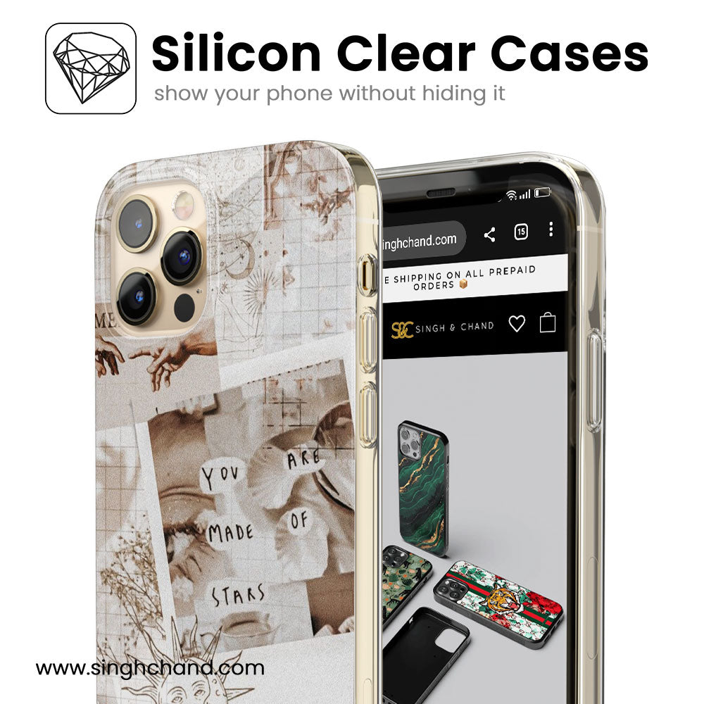 Sun Moon Silicon Phone Case