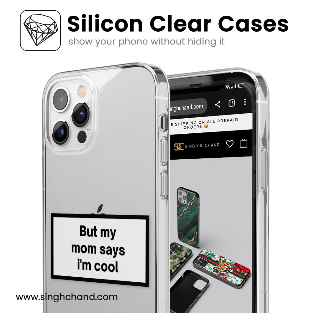 I Am Cool Silicon Phone Case