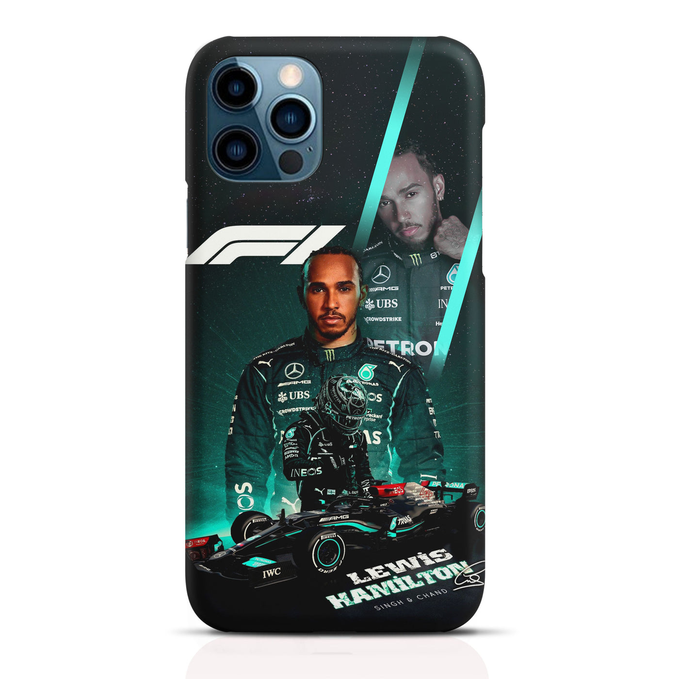 F1 Mercedes AMG - Lewis Hamilton Matt Phone Case