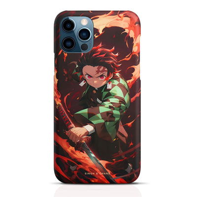 Tanjiro Fire Sword 1.0 Demon Slayer Anime Matt Phone Case