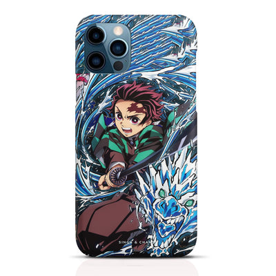 Tanjiro Water Breathing 2.0 Demon Slayer Anime Matt Phone Case