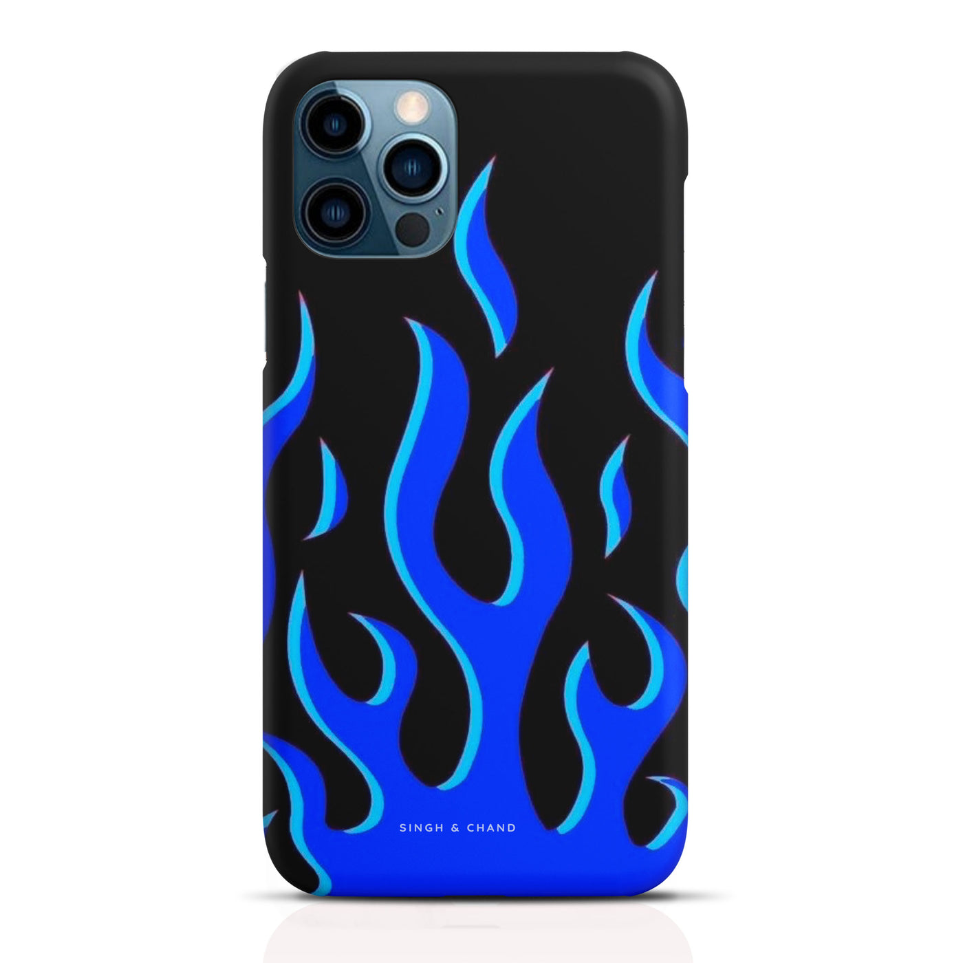 Blue flame pinterest Matt Phone Case