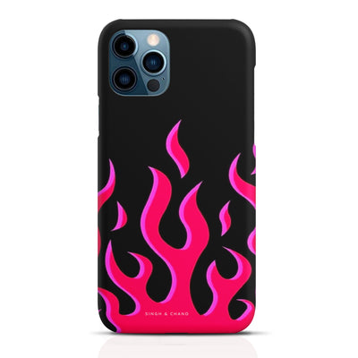 Pink flame pinterest inspired Matt Phone Case