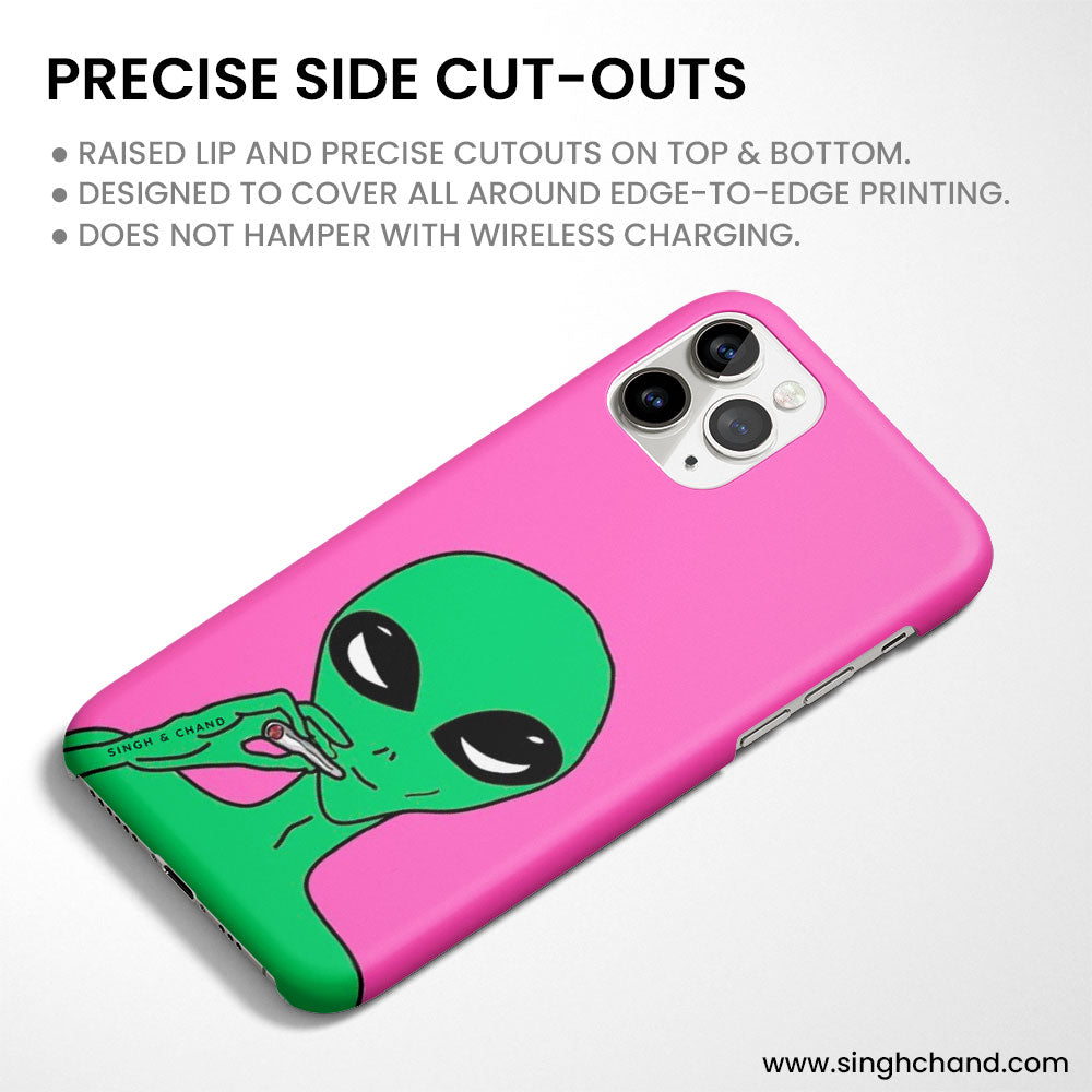 Funky Alien Matt Phone Case