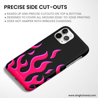 Pink flame pinterest inspired Matt Phone Case