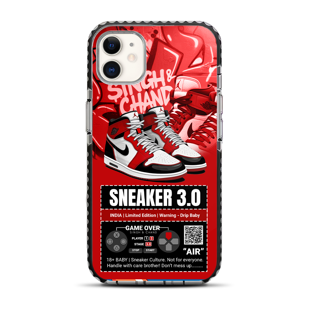 Sneaker 3.0 Limited Edition Red Buzzling iPhone 11 Stride Phone Case