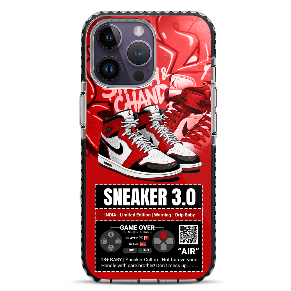 Sneaker 3.0 Limited Edition Red Buzzling iPhone 14 Pro Stride Phone Case