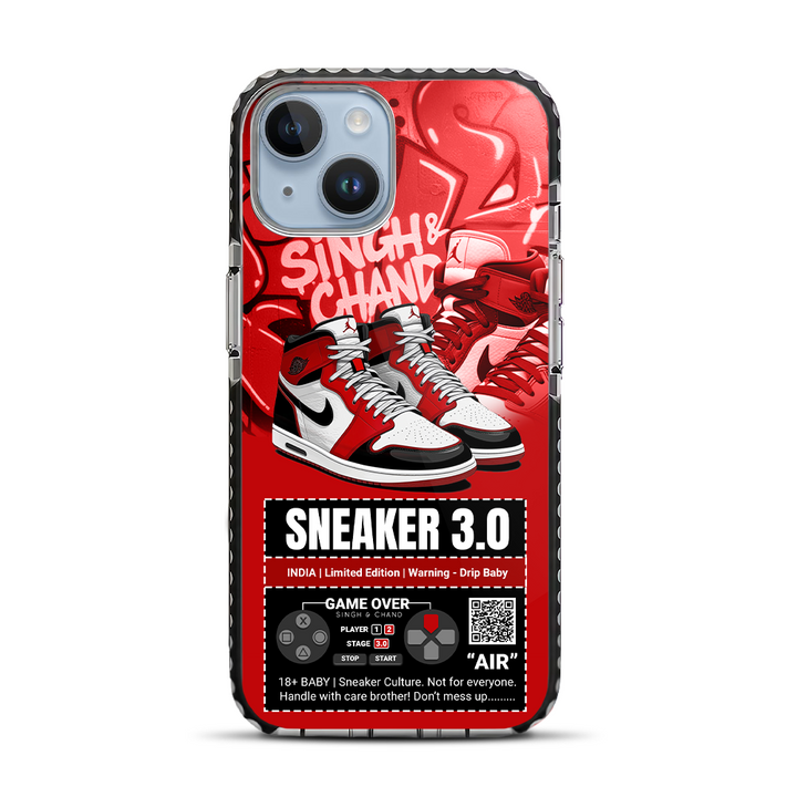 Sneaker 3.0 Limited Edition Red Buzzling iPhone 14 Stride Phone Case