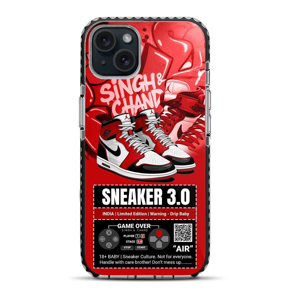 Sneaker 3.0 Limited Edition Red Buzzling iPhone 15 Plus Stride Phone Case