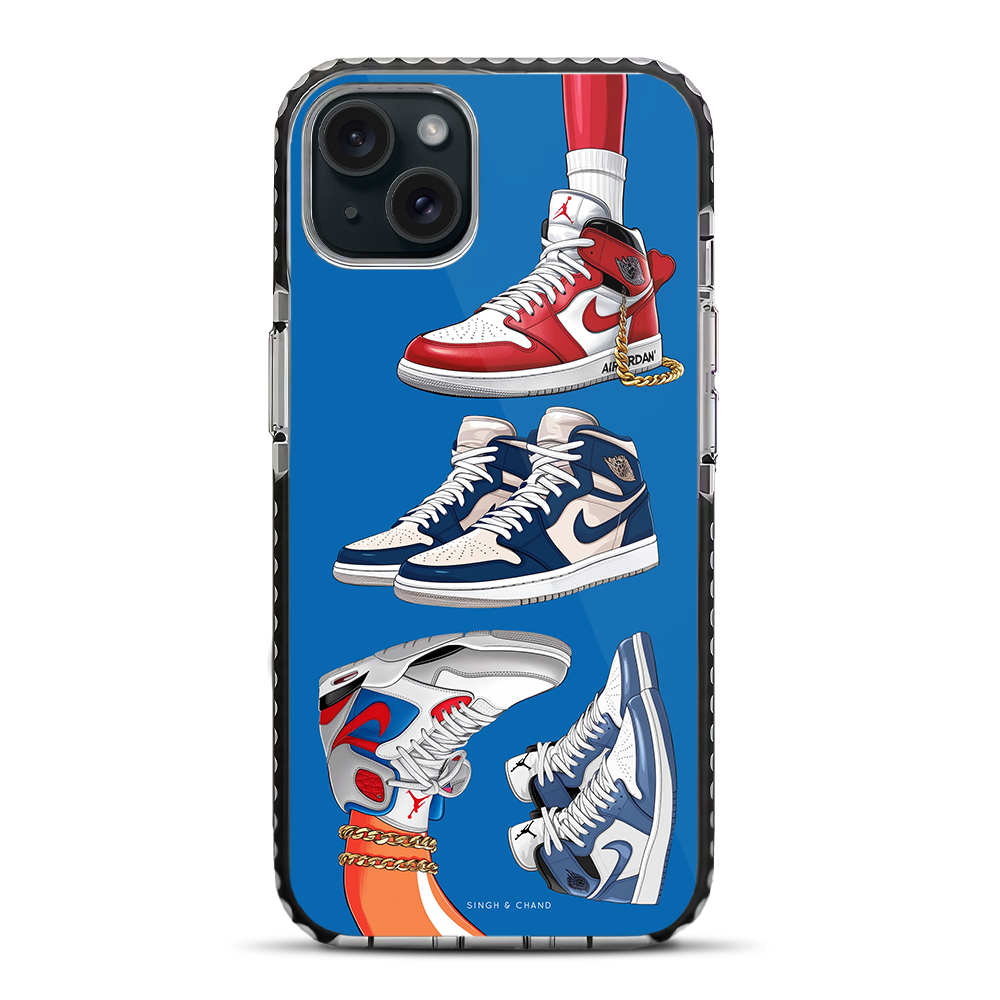Sneaker 3.0 Limited Edition Blue Beam iPhone 15 Plus Stride Phone Case