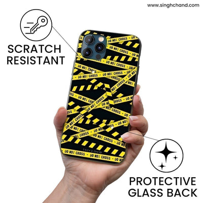 WARNING -DO NOT CROSS  iphone XS max