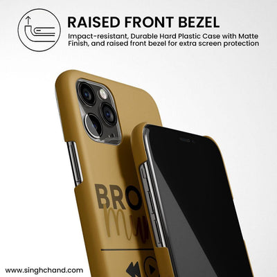 Pause play button BROWN MUNDE iPhone 7 Plus
