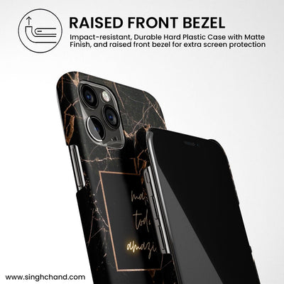 Black Marble iPhone XS Case