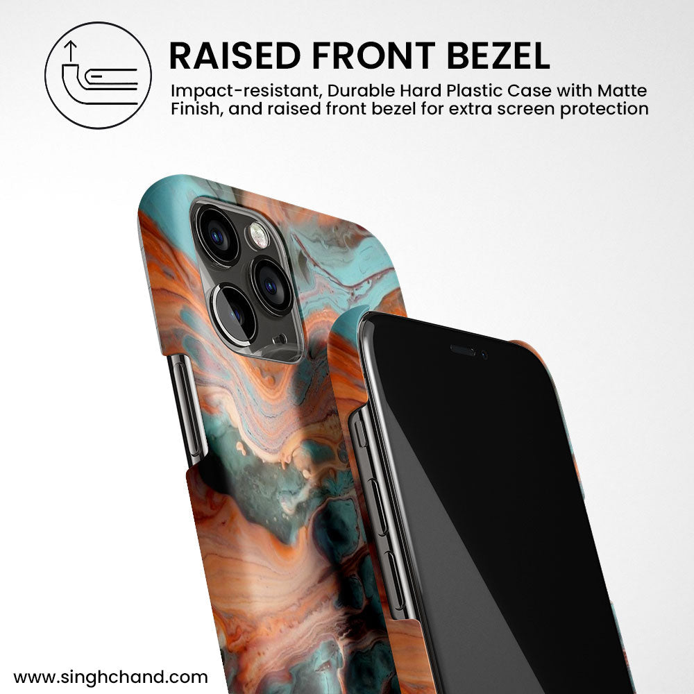FLUID ART - BLUE iPhone XS Phone Case