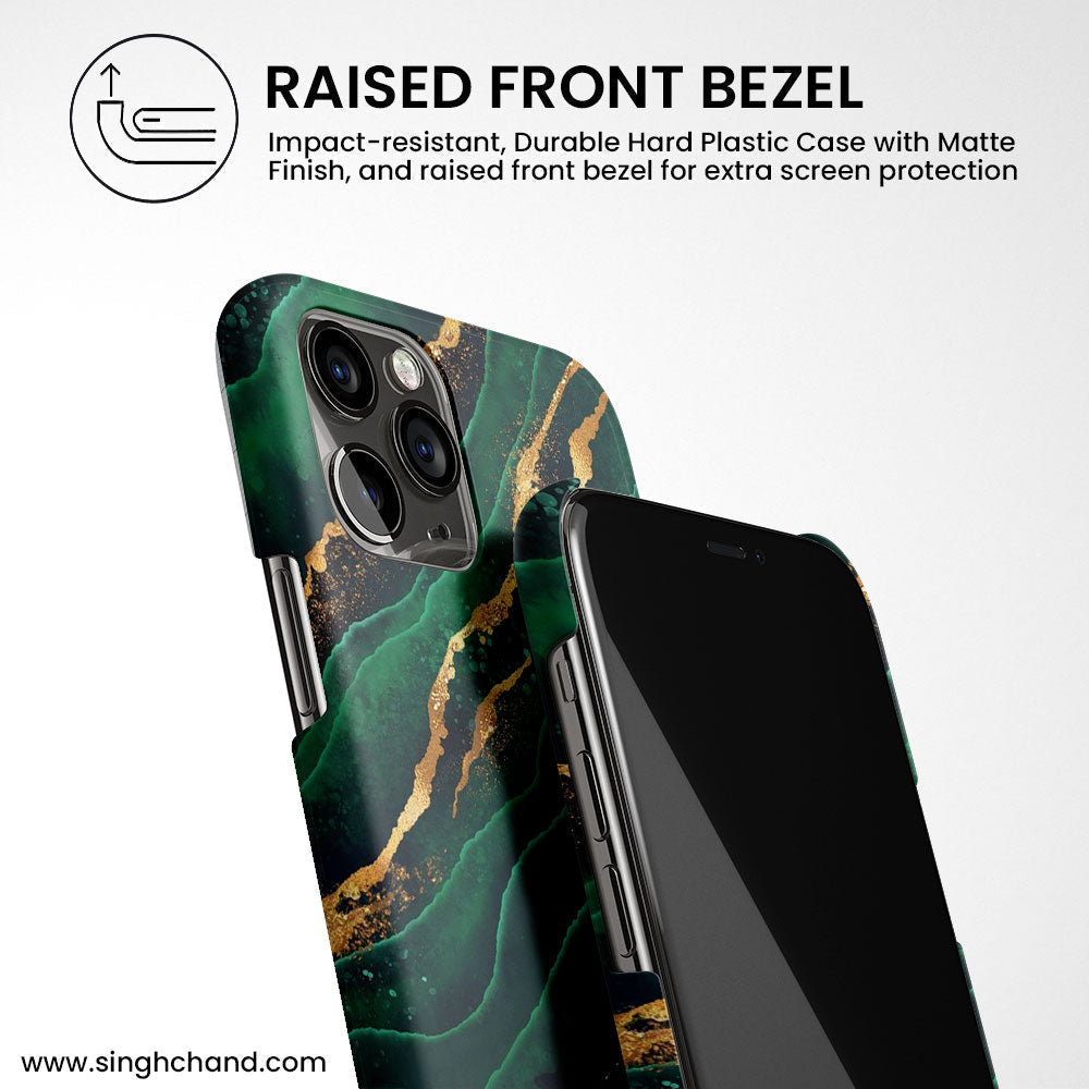 FLUID ART - EMERALD iPhone 12 Mini Phone Case